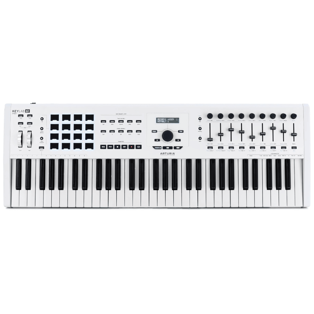 Arturia KeyLab 61 MK2 61-key Keyboard Controller – White — view 1