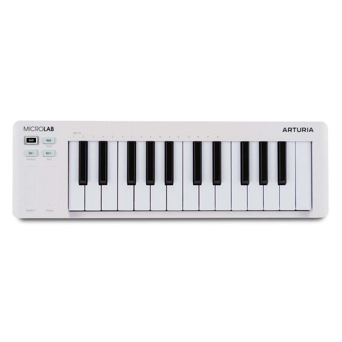 Arturia Microlab MIDI Controller MK3 – White — view 1