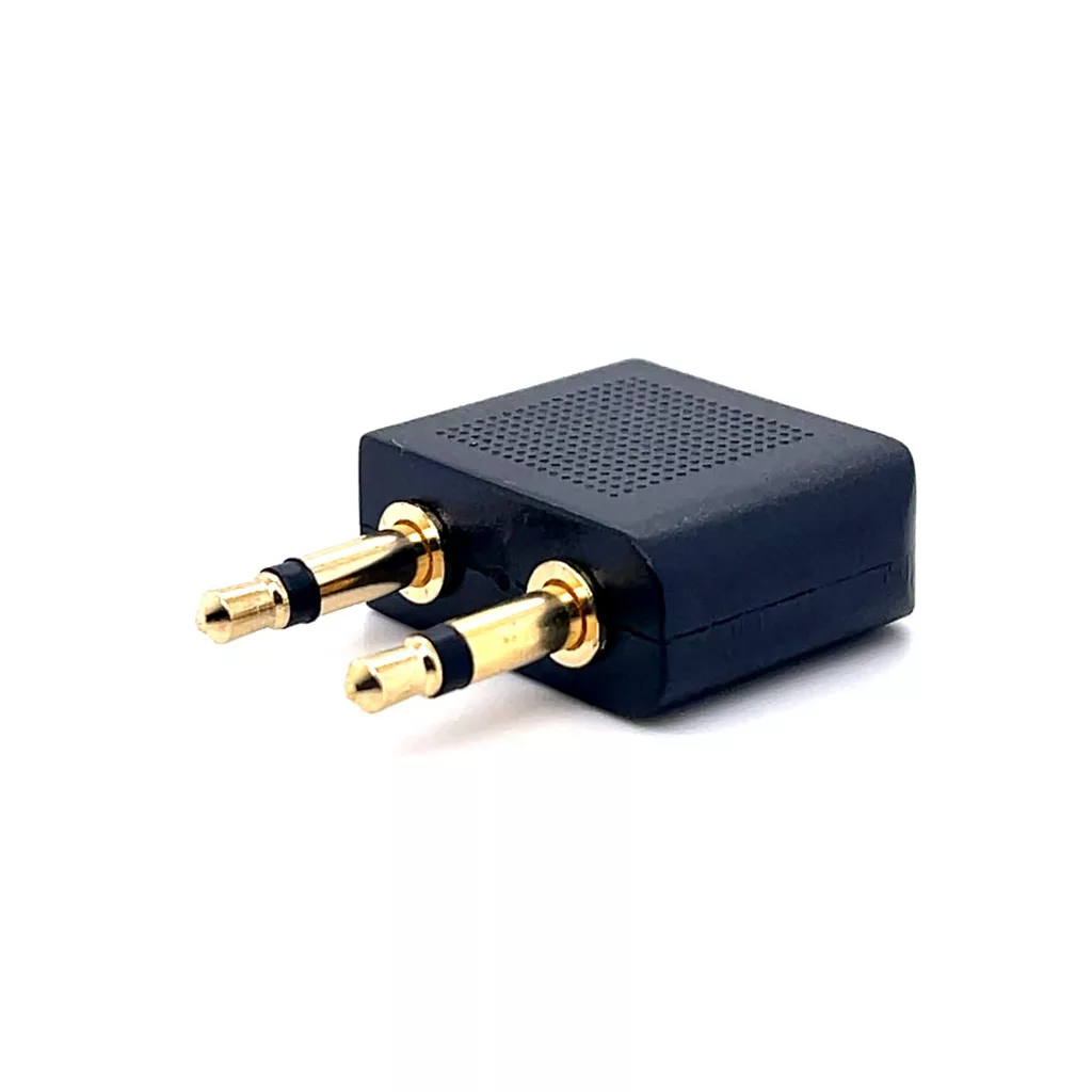 Cyberdyne 3.5mm Mono Male x 2 Aircraft Audio Adaptor