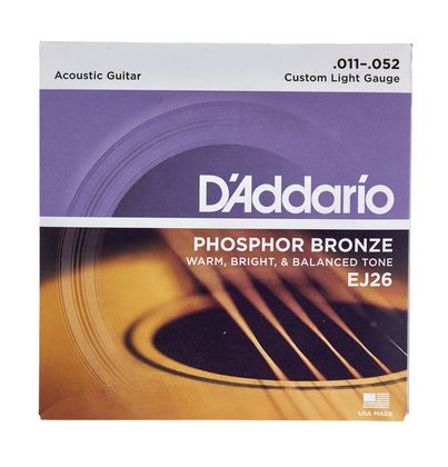 D'Addario EJ26 Phosphor Bronze Acoustic Guitar Strings 011-052 — view 2
