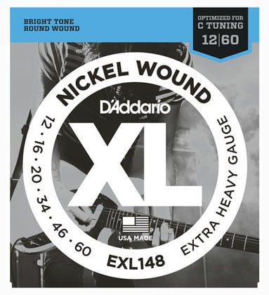D'Addario EXL148 XL Nickel Wound Electric Guitar Strings - .012-.060 Extra Heavy — view 2