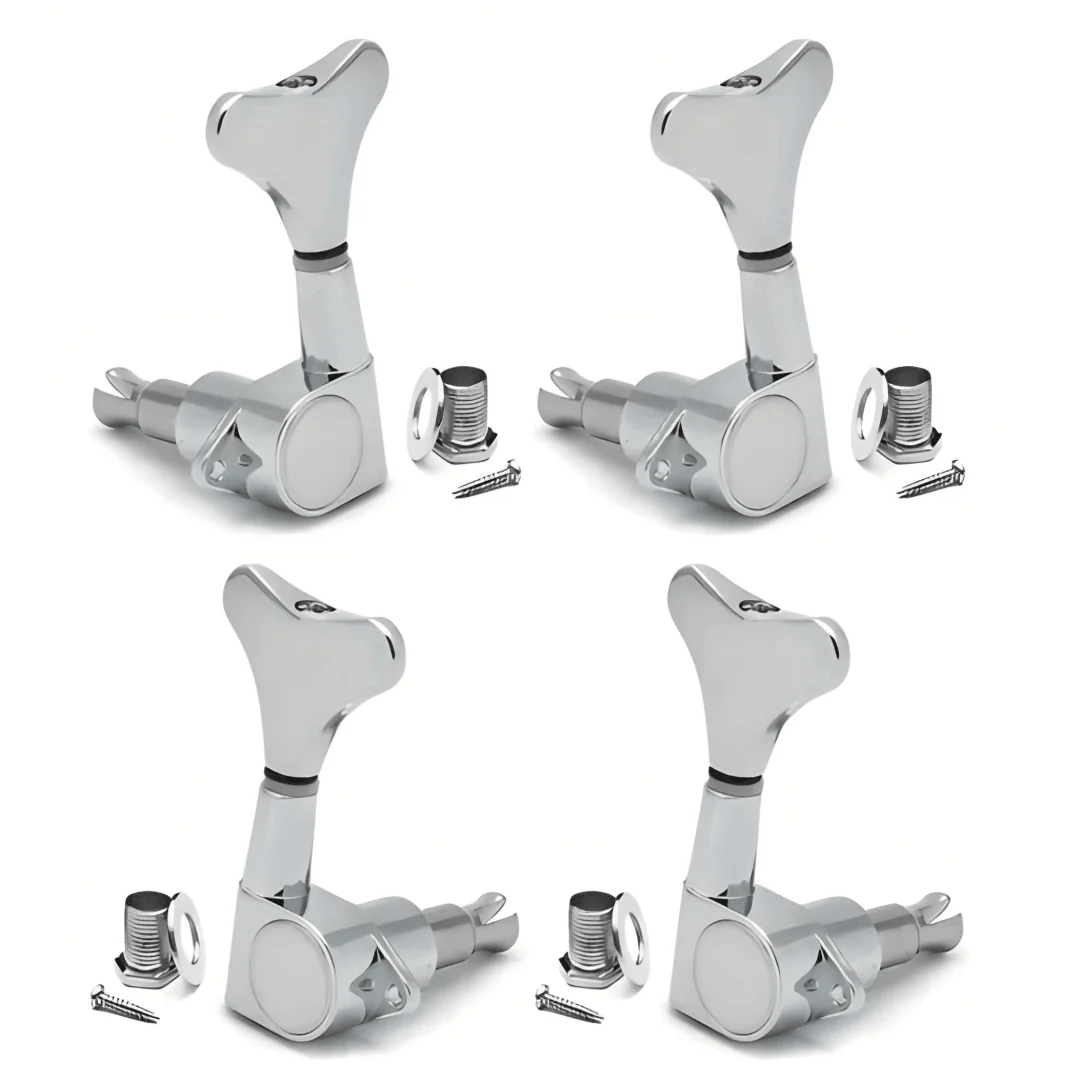 Dixon SKG443CR Bass Guitar Chrome Machine Head Bass – Pack of 4 — view 1