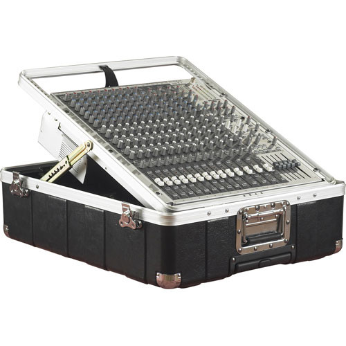 Gator 8 Space ATA Pop-Up Mixer Case with Roller Blade Wheels and Pull-Out Handle