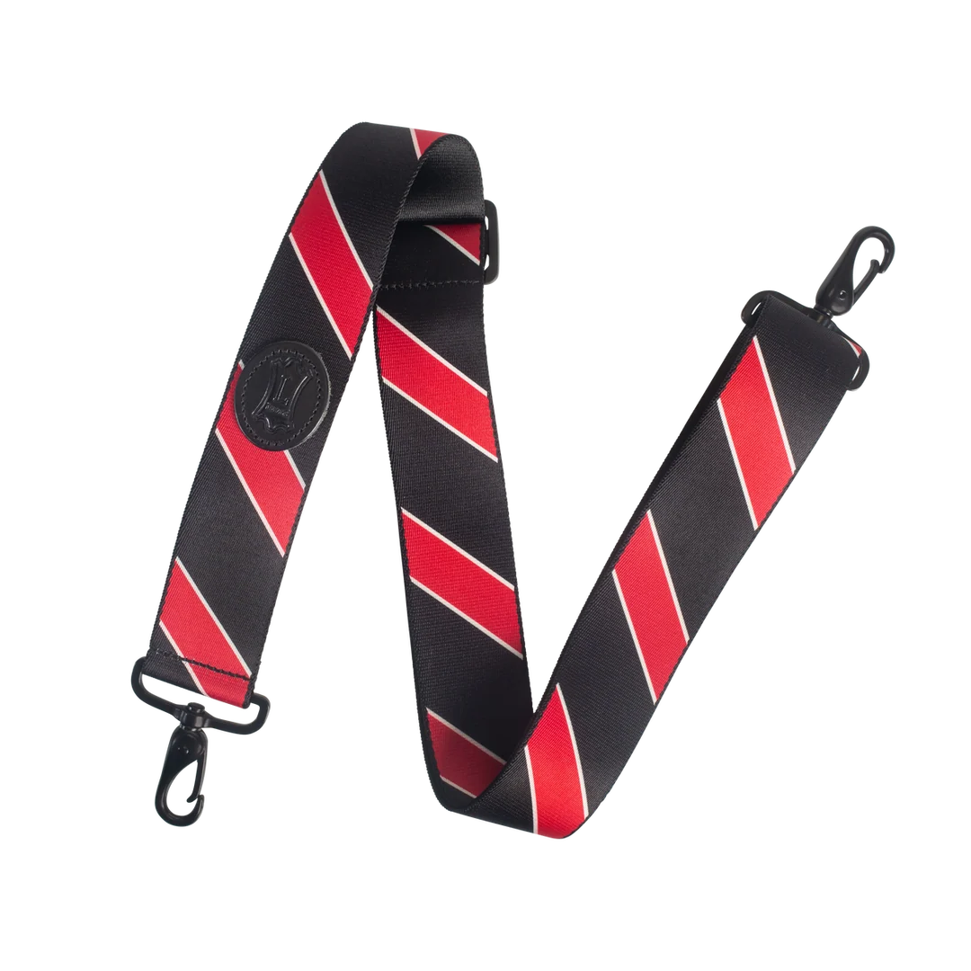 Levy’s MCS-004 Polyester Case Strap – Black and Red Stripes