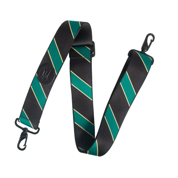 Levy’s MCS-005 Polyester Case Strap – Black and Green Stripes