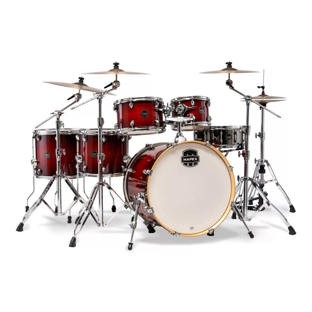 Mapex Armory Studioease Fast Drum 6-Piece Shell Pack – Red Onyx Burst