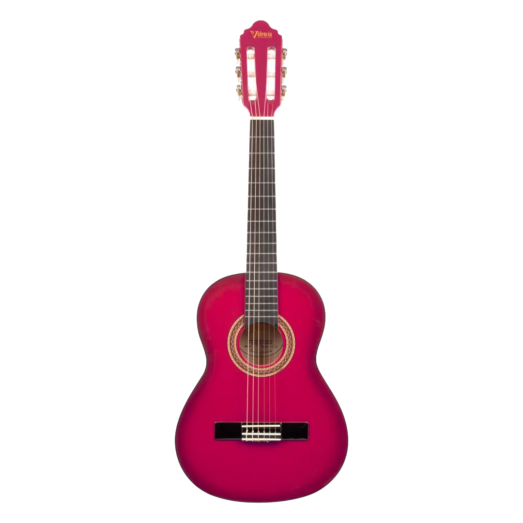 Valencia VC101 1/4 size Classical Guitar – Various Colours - Pink
