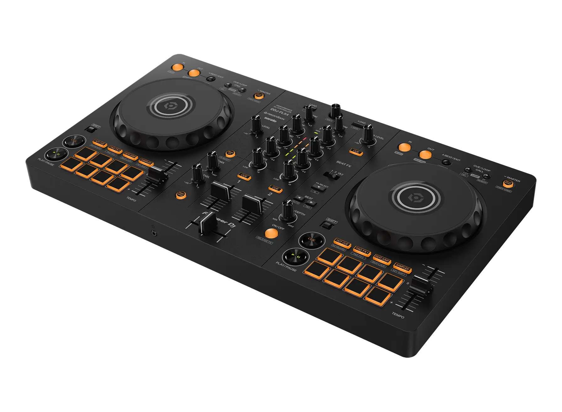 Pioneer DDJ-FLX4 DJ Controller With Free Headphones — view 3