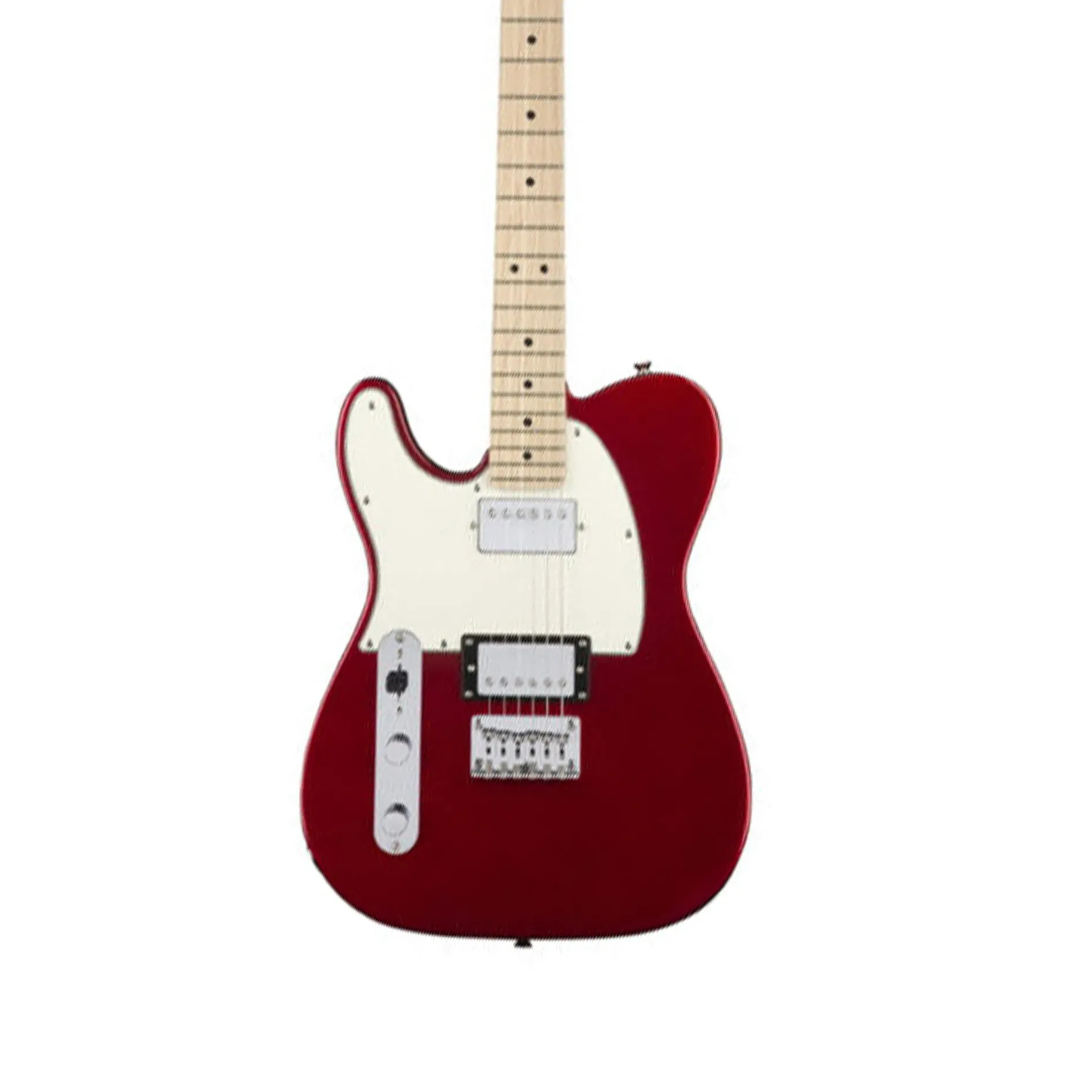 Fender Squier Left Handed Contemporary Tele Electric Guitar HH Dark Metallic Red M/N