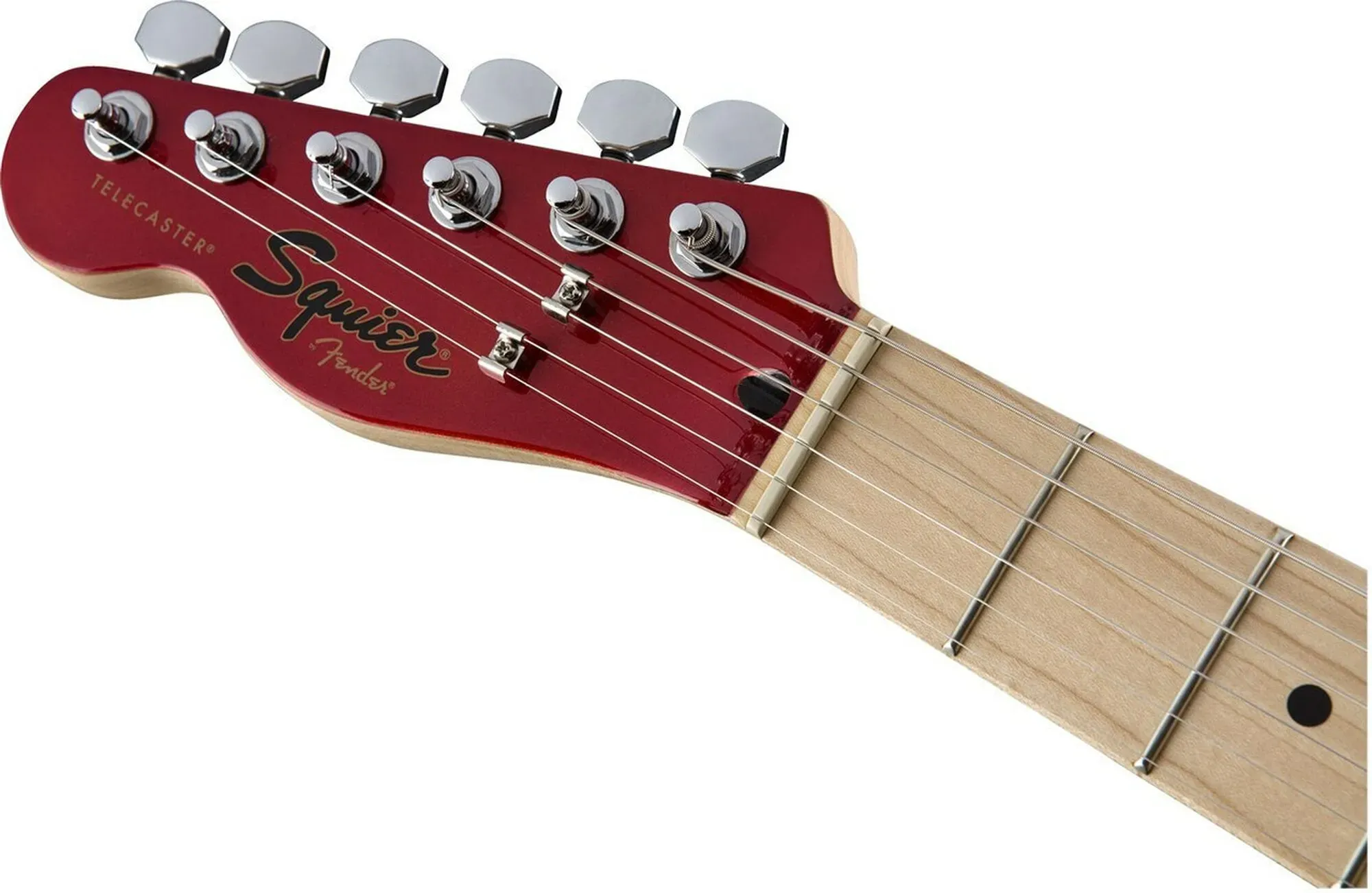 Fender Squier Left Handed Contemporary Tele Electric Guitar HH Dark Metallic Red M/N — view 3