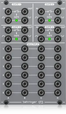 Behringer 173 Quad Gate / Multiples Eurorack Module — view 2