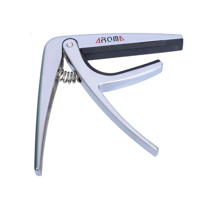 Aroma AC-02 Classic Guitar Capo Silver Zinc Alloy — view 1