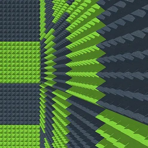 Foamrite Acoustic 2” Pyramid Foam Panel — view 3