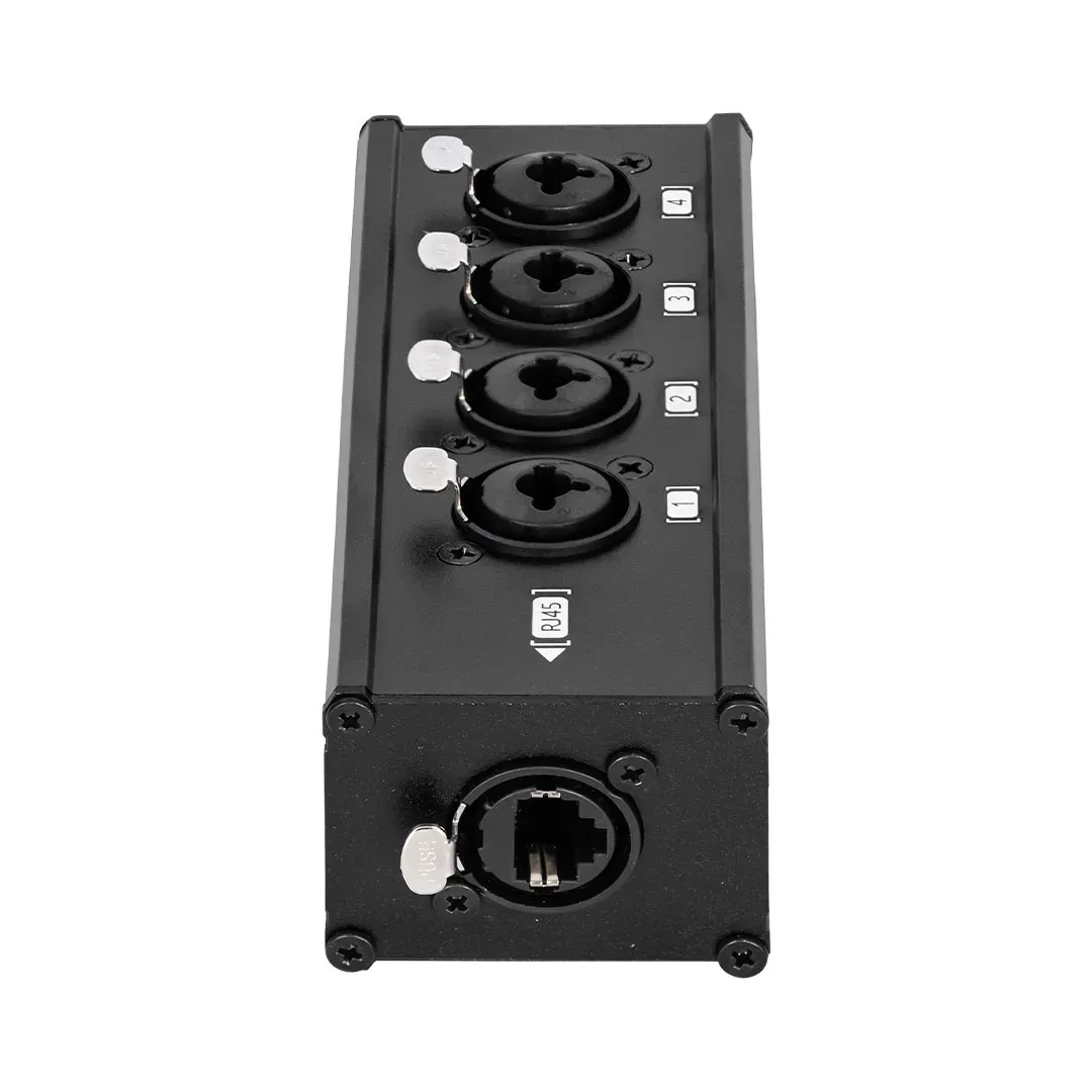 RubiQube 4XFCAT Adaptor – RJ45 – 4 x XLR (F) Jack Combo Box — view 3