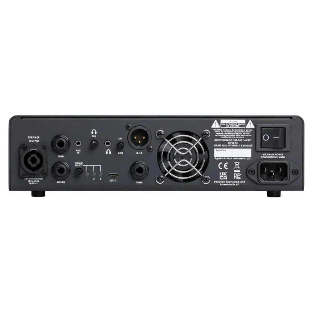 Aguilar AG500V2 Gen 2 500-watt Bass Amplifier Head — view 3