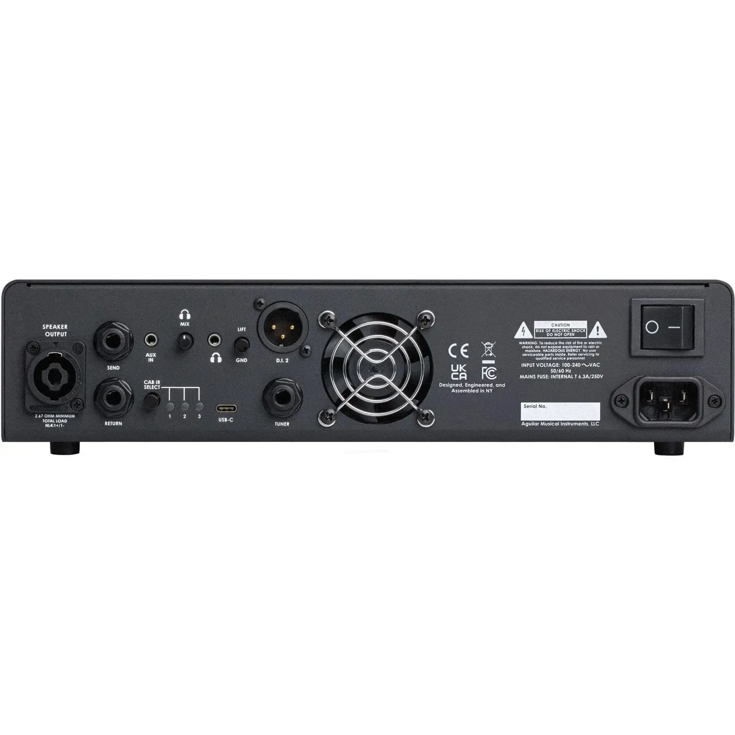Aguilar AG700V2 Gen 2 700-watt Bass Amplifier Head — view 3