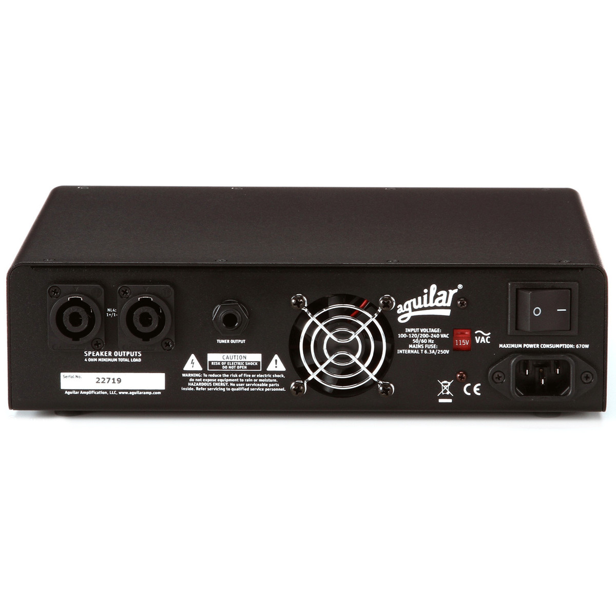 Aguilar Tone Hammer 500 Super Light Amplifier Head — view 3