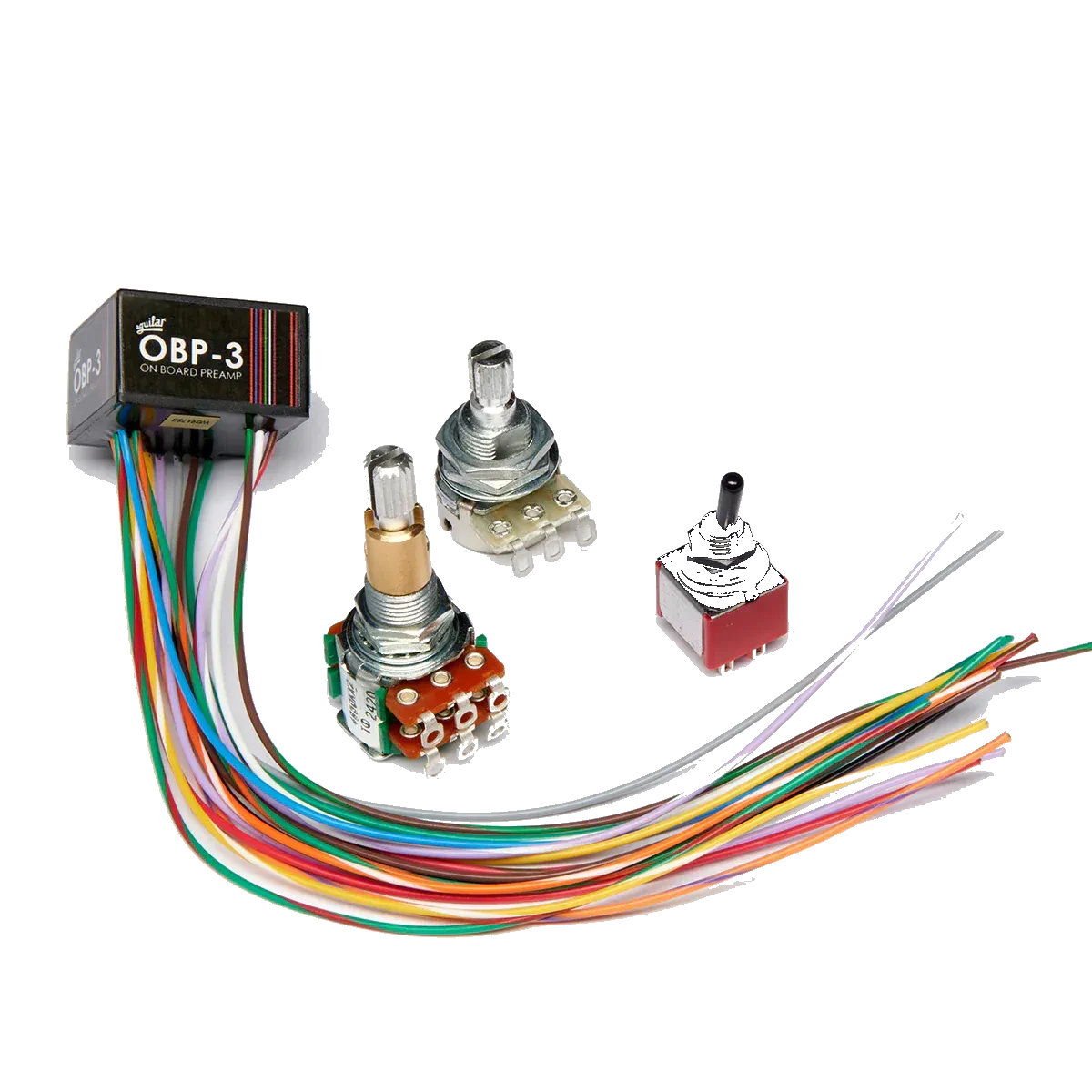 Aguilar OBP-3SK 3-Band On Board Bass Preamp with Toggle