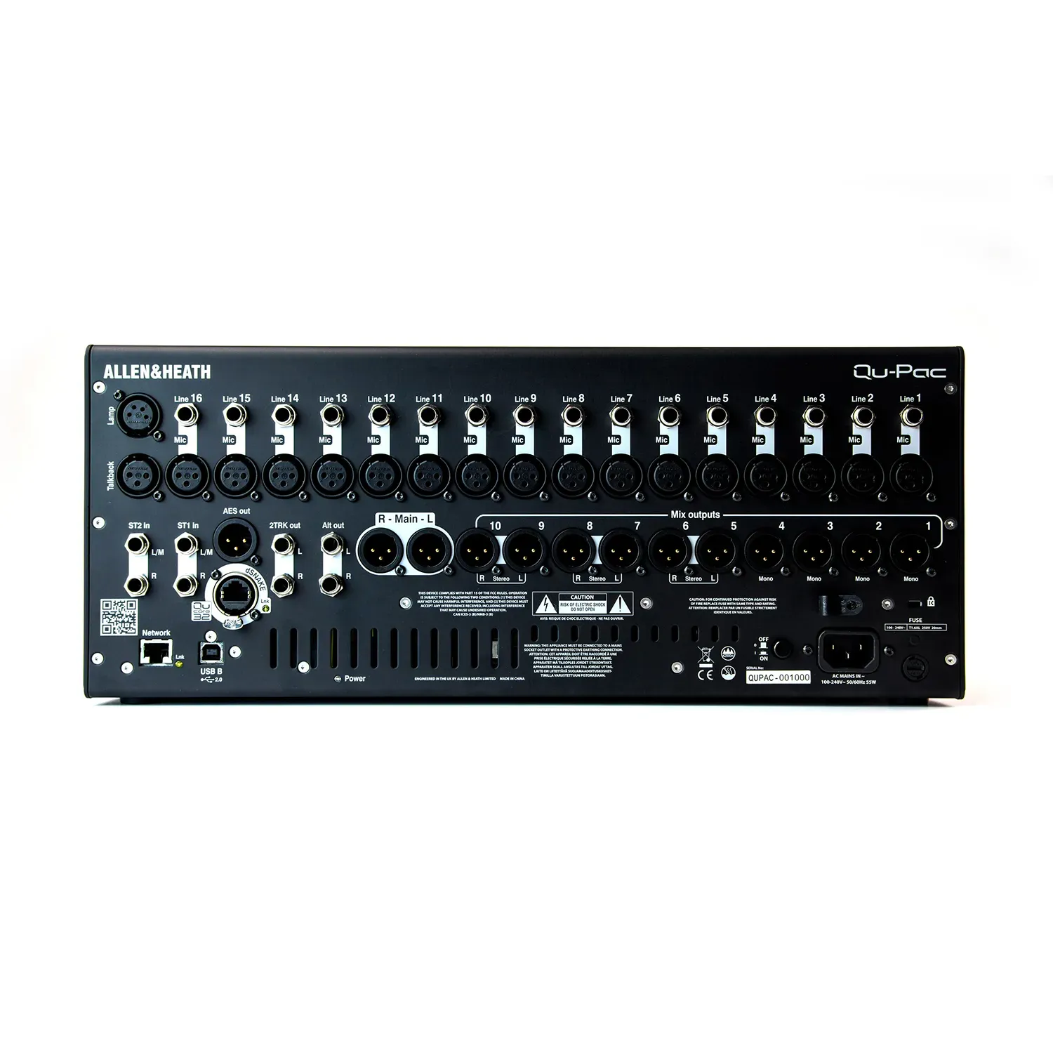 Allen and Heath Qu-Pac Rackmountable Digital Mixer — view 3