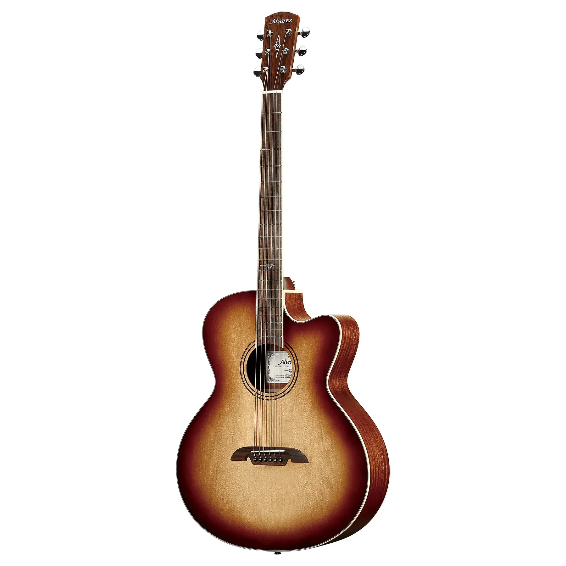 Alvarez ABT60ce Baritone Acoustic-electric Guitar - Shadowburst — view 3