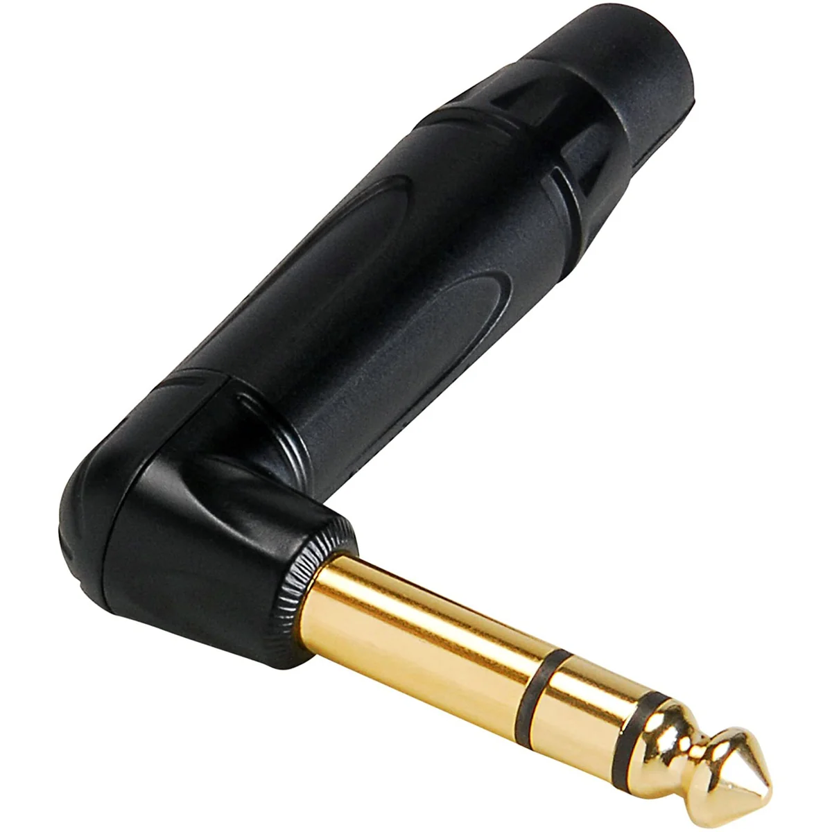 Amphenol Professional Right-Angle 1/4 inch TRS Stereo Phone Plug