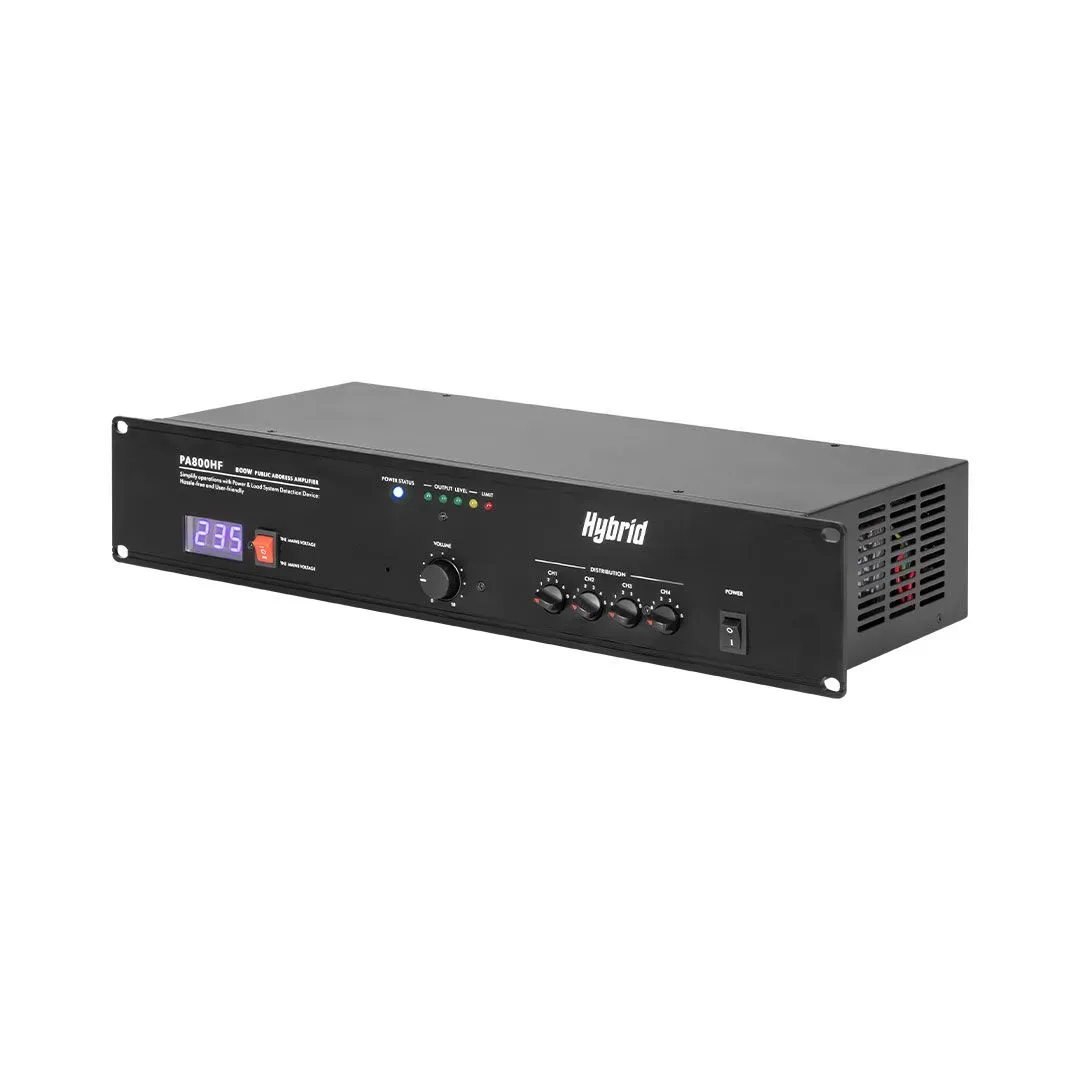 Hybrid PA800HF – 800W Public Address Slave Amplifier — view 2