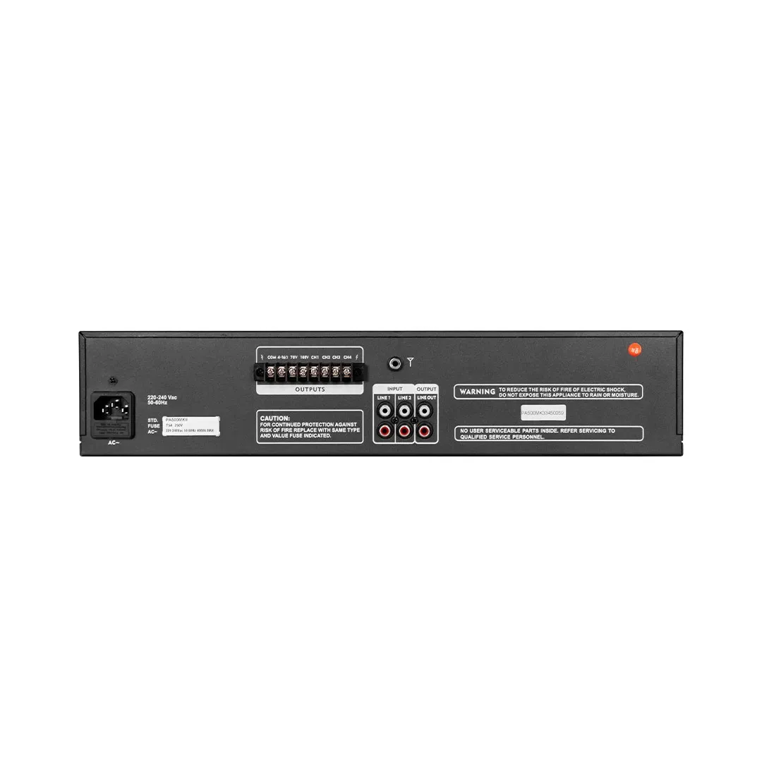 Hybrid PA500M MKii 100v 500watt PA Amplifier — view 3