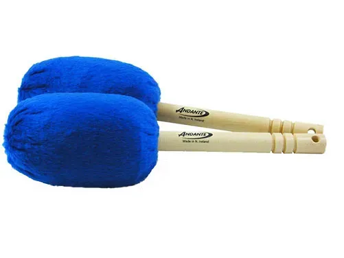 Andante Bass Drum Beaters - Blue