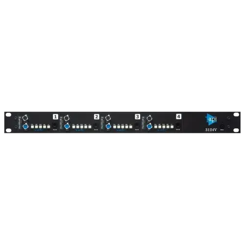 API 3124V – 4-Channel Discrete Microphone/Line Preamp