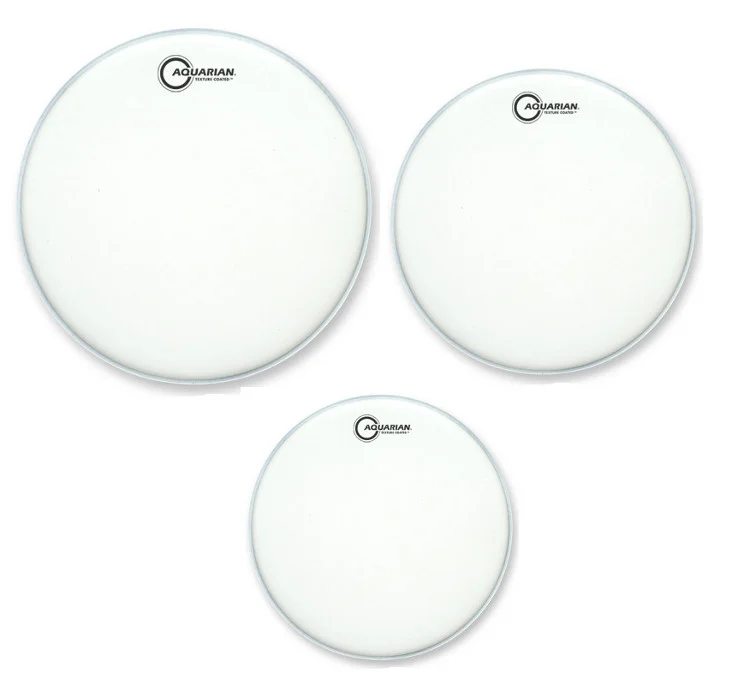 Aquarian TCA Texture Coated Drumheads Pack – 10/12/14 inch