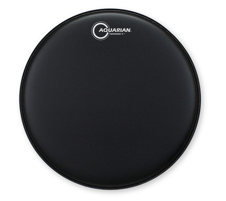 Aquarian Response 2 Black Texture Coated 8 Inch Double Ply Drum Head — view 1