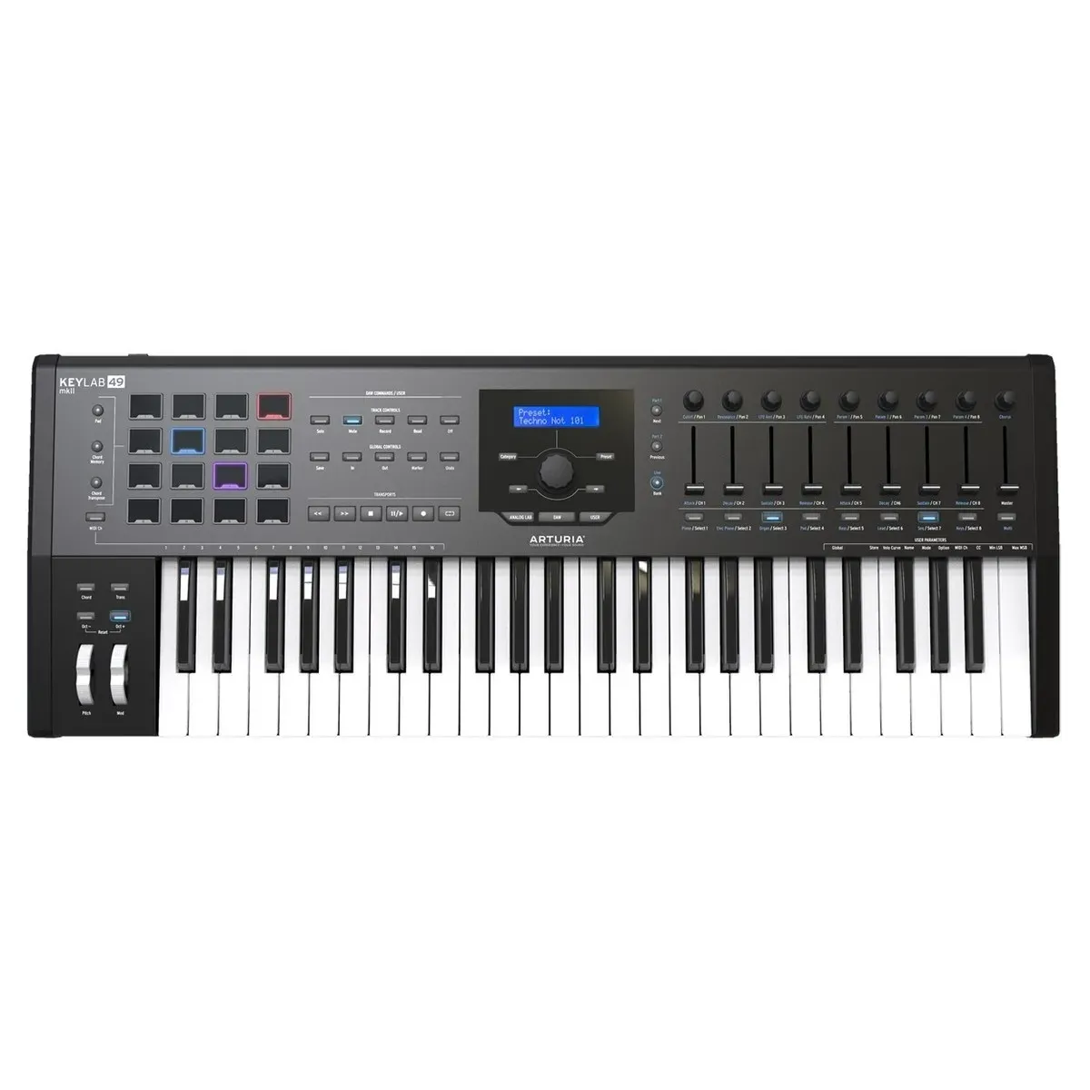 Arturia KeyLab 49 MKII Keyboard Controller (Black)
