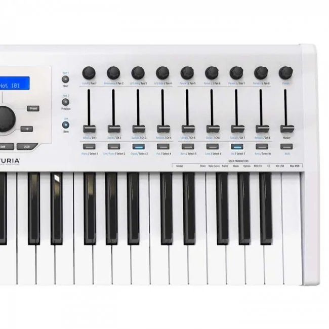 Arturia KeyLab 49 MKII Keyboard Controller (White) — view 3