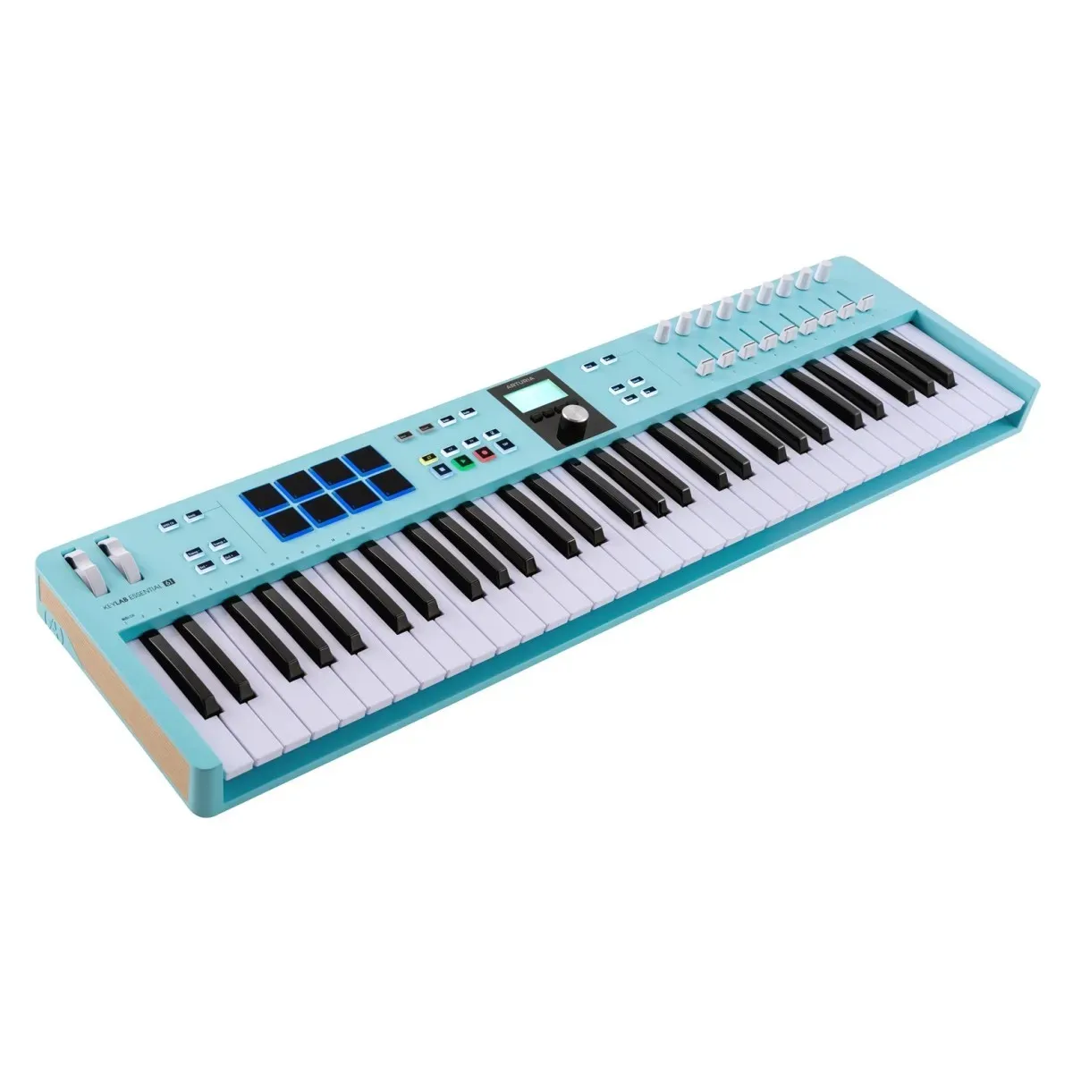 Arturia KeyLab Essential mk3 61-key Keyboard Controller - Aqumarine — view 3