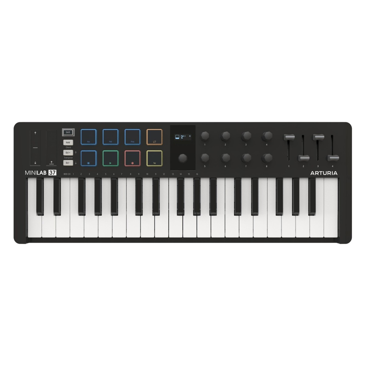 Arturia&nbsp;MiniLab 37 mk3 Slim-key Controller – Black