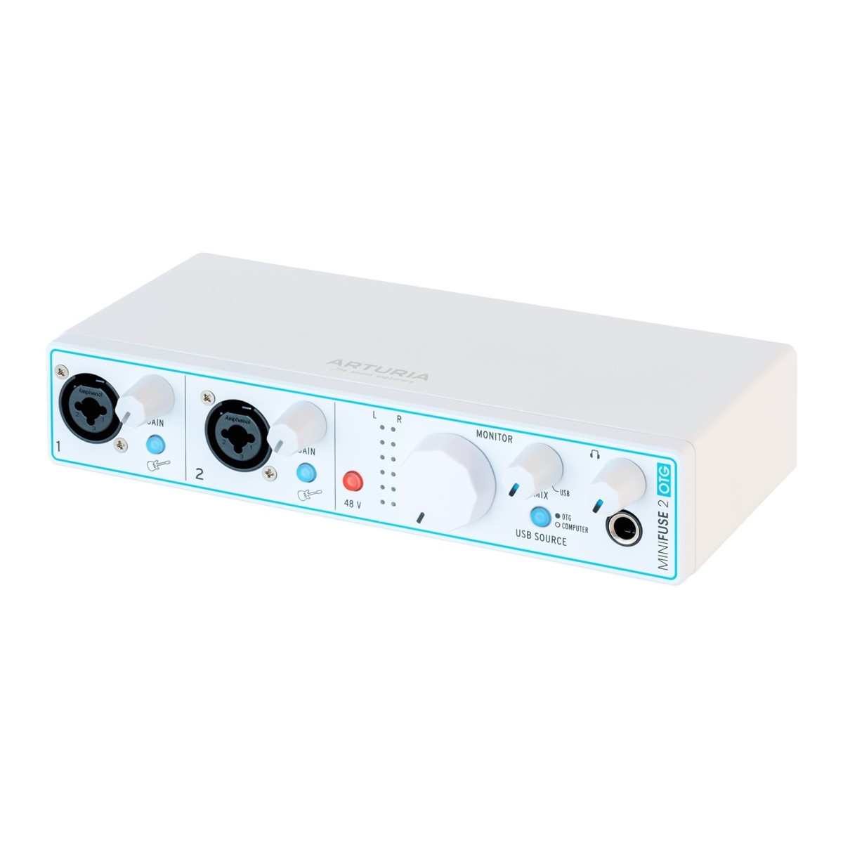Arturia MiniFuse 2 OTG USB-C Audio Interface – White — view 2