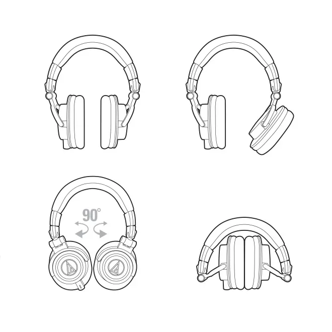 Audio-Technica ATH M50X Headphones — view 7