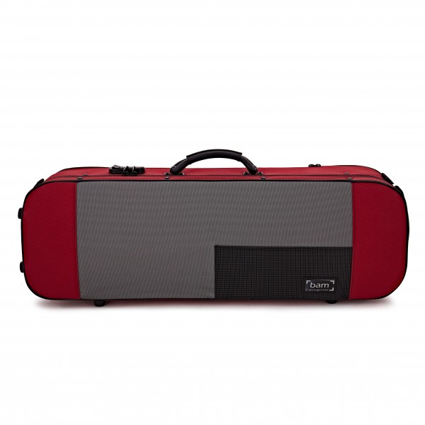 BAM Stylus Oblong Violin 4/4 Case – Red — view 1