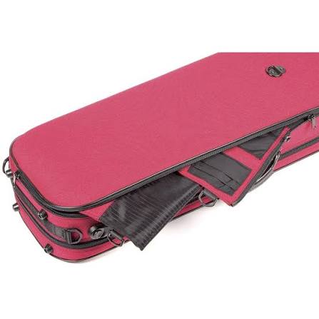 BAM Stylus Oblong Violin 4/4 Case – Red — view 4
