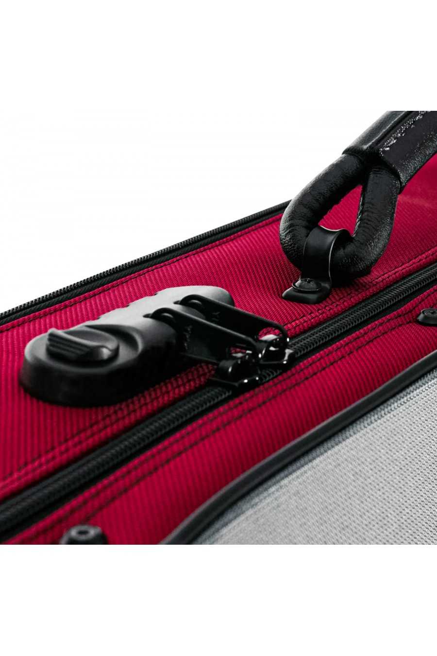 BAM Stylus Oblong Violin 4/4 Case – Red — view 5