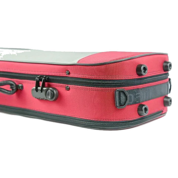 BAM Stylus Oblong Violin 4/4 Case – Red — view 6