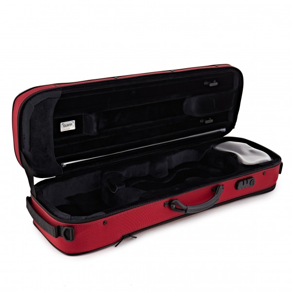 BAM Stylus Oblong Violin 4/4 Case – Red — view 7