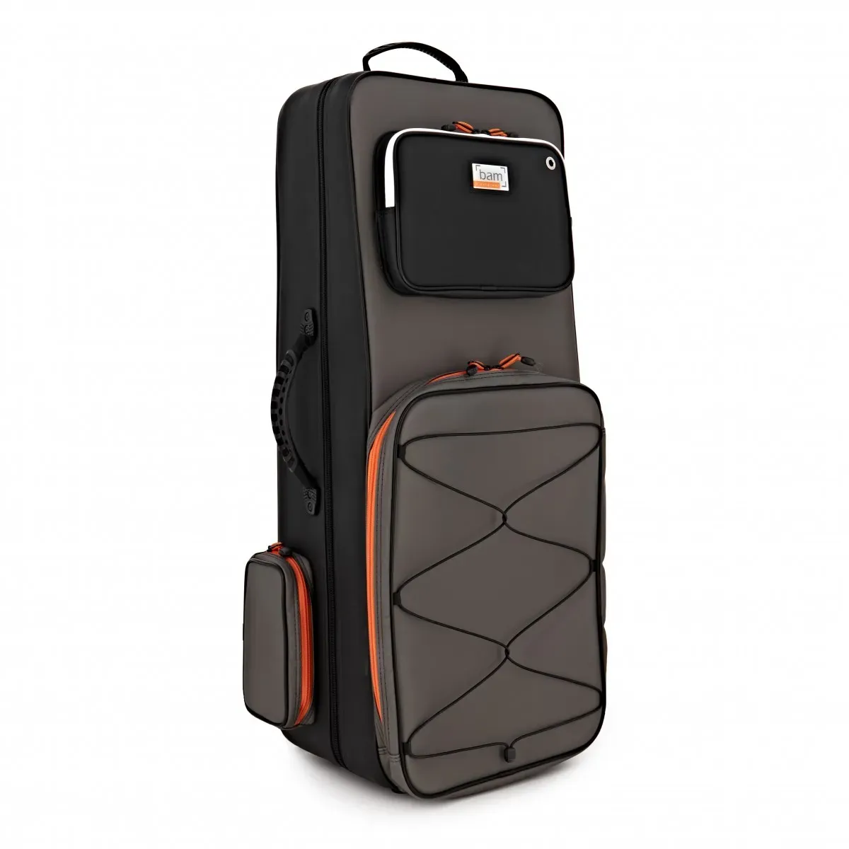 BAM Peak Performance Tenor Saxophone Case - Black and Grey — view 2