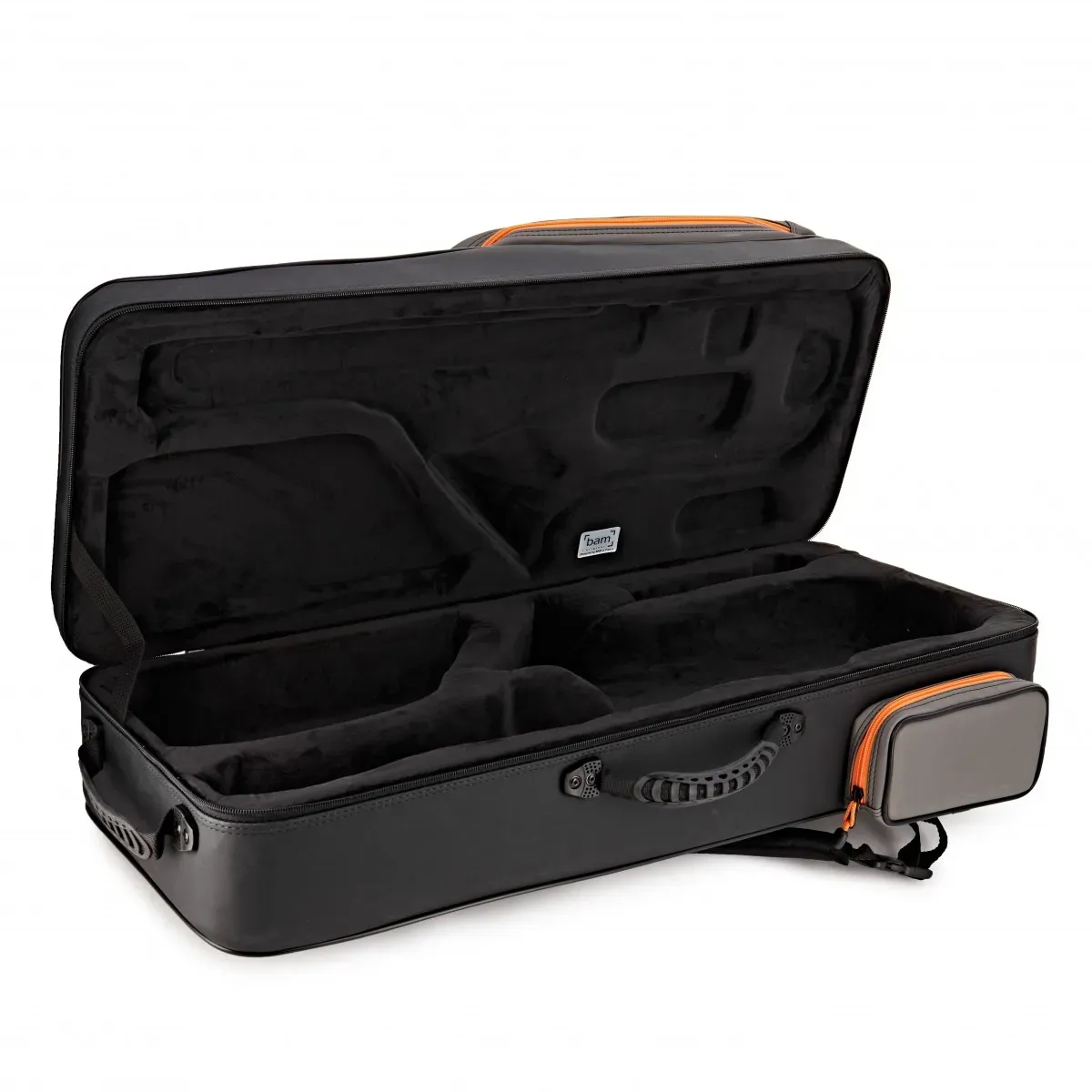 BAM Peak Performance Tenor Saxophone Case - Black and Grey — view 4