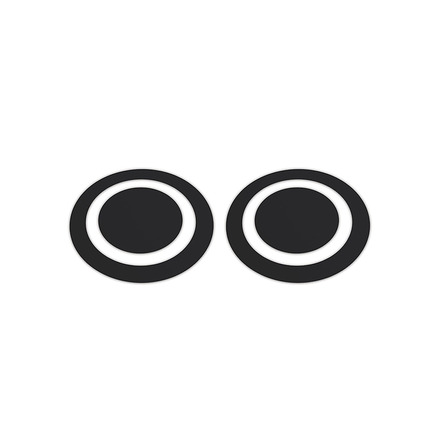 KickPort Black Eye D-Pad Bass Drum Impact Pads (Pair) — view 1