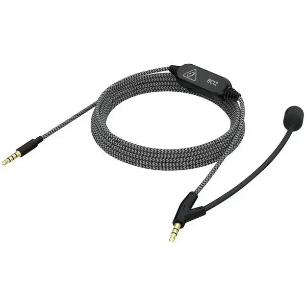 Behringer BC12 Premium Headphone Cable with Boom Microphone and In-line Control — view 1