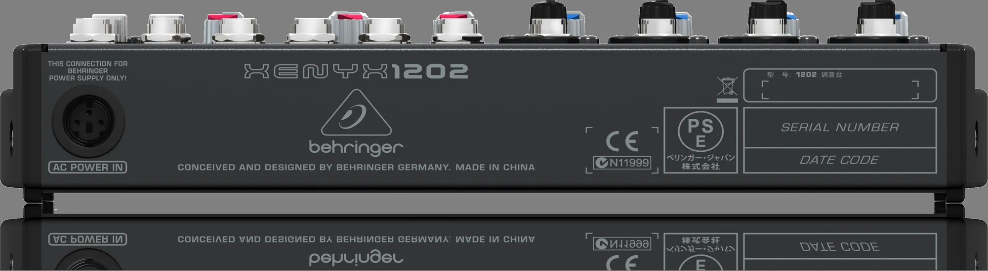 Behringer XENYX 1202 - 12 Input Mixer with XENYX Mic Preamps and British Eqs — view 3