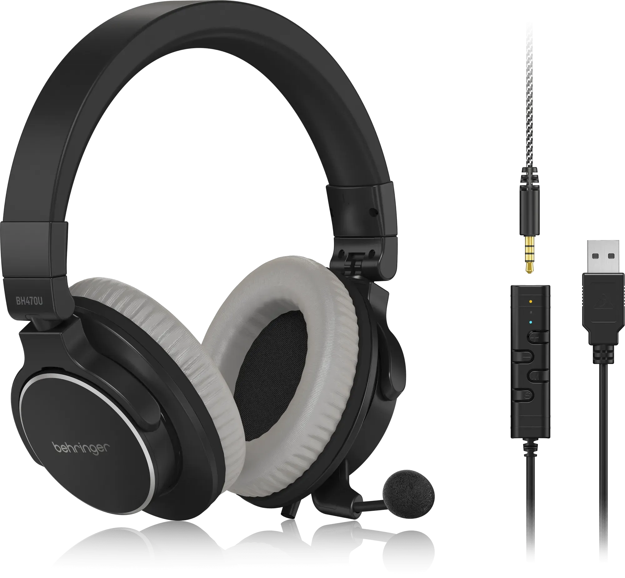 Behringer BH470U Premium Stereo Headset with Detachable Microphone and USB Cable — view 3