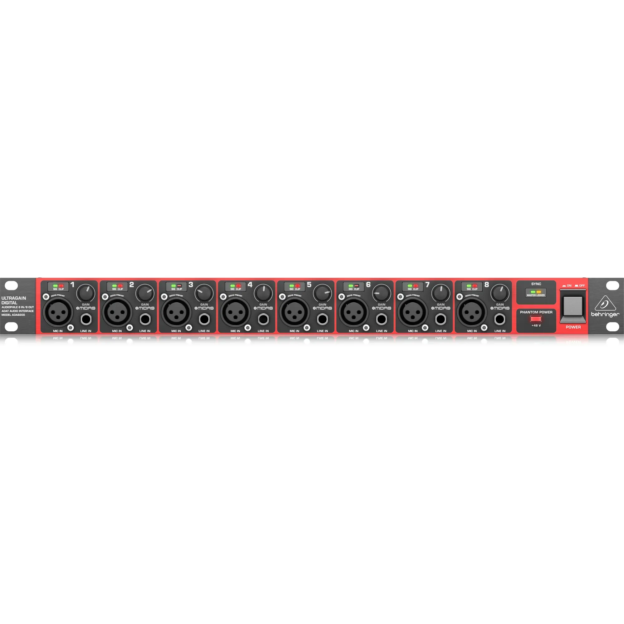 Behringer ADA8200 8-channel Microphone Preamp — view 2