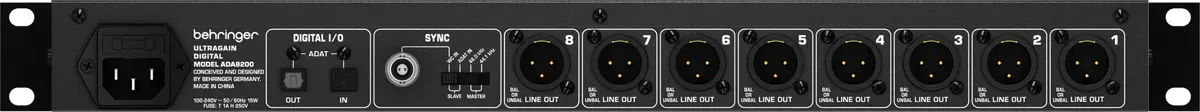 Behringer ADA8200 8-channel Microphone Preamp — view 4